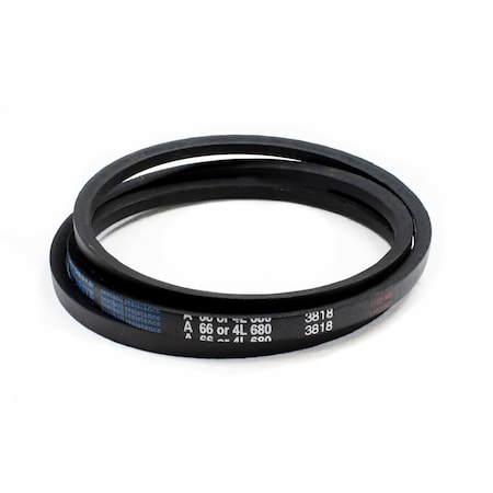 D&D A66/4L680 Classical V-Belt, 68 in Outside Length, 1/2 in Top Width, 1 Ribs A66/4L680